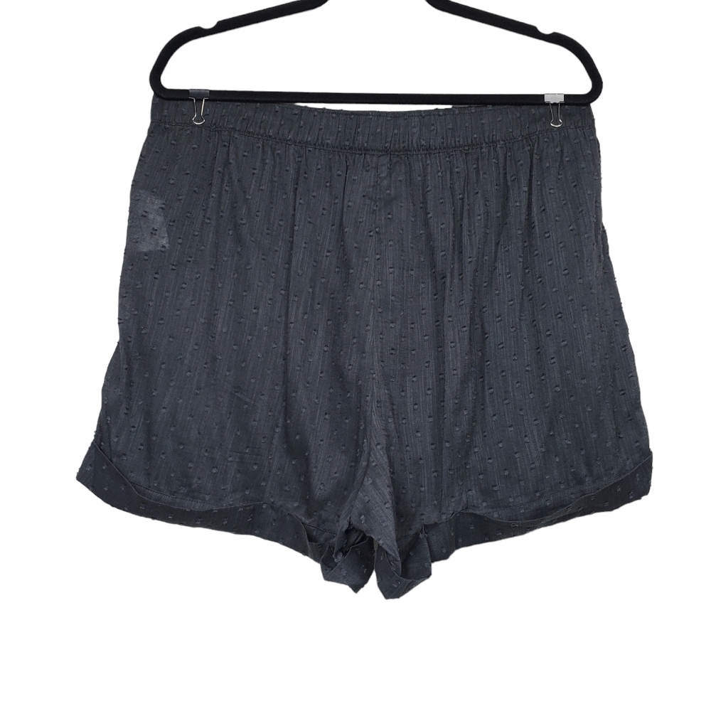 Old Navy Womens Dark Grey Clip Dot Pajama Shorts Size L NWT - Picture 2 of 4